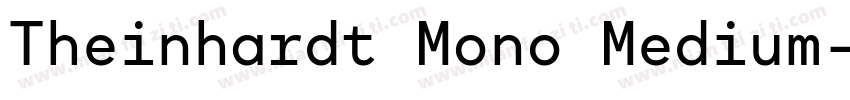 Theinhardt Mono Medium字体转换